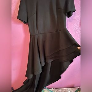 Asymmetrical Hem Shirt Dress